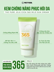 Kem Chống Nắng Prettyskin The Pure Jeju Cica 365 Mild Sun Cream 50ml