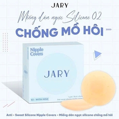17.1 Hộp 2 Miếng dán ngực silicone Jary Nipple Covers #02 Chống mồ hôi