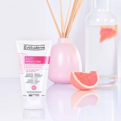 Sữa rửa mặt & mặt nạ ngừa mụn 2in1 chiết xuất Bưởi hồng Evoluderm 150ml