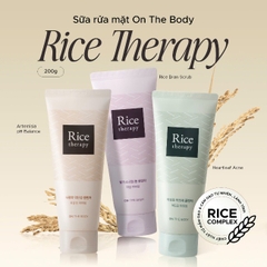 B7.1 Sữa rửa mặt  On the body Rice therapy Rice Bran Scrub  Foam Cleanser 150ml
