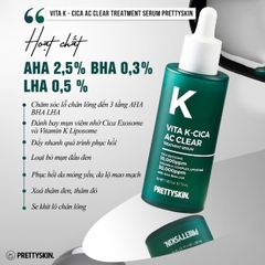 Tinh Chất PrettySkin Vita K-Cica AC Clear Treatment Serum 50ml