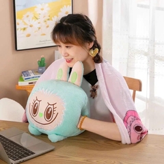 Thú Nhồi Bông Kèm Chăn Kuromi và Labubu