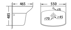 ST-407  Chậu Rửa Treo Tường SELTA