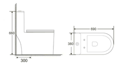 ST-27 Bồn cầu SELTA liền khối
