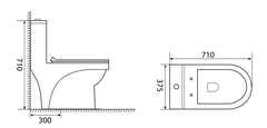 ST-165 Bồn cầu SELTA liền khối