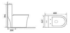 ST-116 Bồn cầu SELTA liền khối