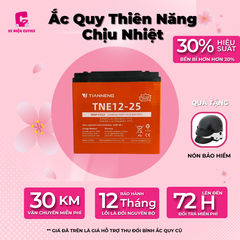 Ắc Quy Thiên Năng Chịu Nhiệt 25Ah (Bộ 4 Bình)