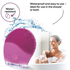 FC49_Beurer, Máy rửa mặt, massage 15 cường độ nhẹ nhàng, chất liệu silicon mềm mại