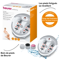 FB50_Beurer Bồn ngâm chân, máy massage chân hồng ngoại có chế độ rung, sủi + màn hình LED