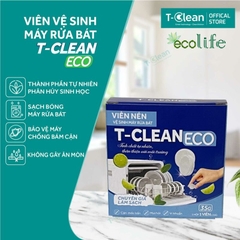 Viên Vệ Sinh Máy Rửa Bát (Hộp 1 viên), T-Clean Eco – Bảo Vệ Máy, Bát Đĩa Sạch Bóng