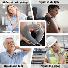 Gối Massage Cổ Chữ U Ajido Ineck N3 Pro