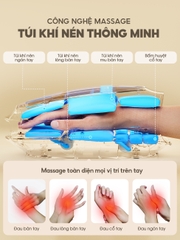 Máy Massage Tay AJIDO AJ-H5 Pro Chính hãng, Mát Xa Chuyên Sâu Vị Trí Mu Bàn Tay, Cổ Tay, Lòng Bàn Tay, Ngón Tay