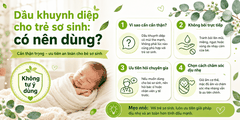 Dầu khuynh diệp cho trẻ sơ sinh: có nên dùng?
