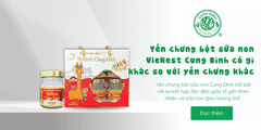 Yến chưng bột sữa non Cung Đình có gì khác với các loại yến chưng khác