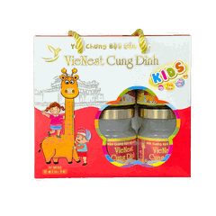 Yến chưng bột sữa non VieNest Cung Đình Kids (Lốc 6 hũ x 70ml)