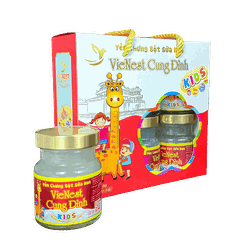 Yến chưng bột sữa non VieNest Cung Đình Kids (Lốc 6 hũ x 70ml)