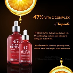 Serum Dưỡng Trắng Da Chống Lão Hóa Histolab 47% Vita C Complex Ampoule Derma Science (50ml)