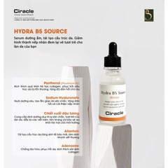 Serum B5 Cấp Ẩm Và Phục Hồi Da Ciracle Hydra B5 Source (30ml)