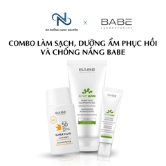 Combo làm sạch, dưỡng ẩm và chống nắng BABE