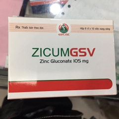 Viên Bổ Sung Kẽm Ngăn Ngừa Mụn Zicum GSV