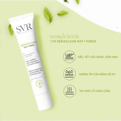 [HÀNG NHẬP KHẨU] Kem Dưỡng Giảm Mụn Và Se Khít Lỗ Chân Lông SVR Mat + Pores