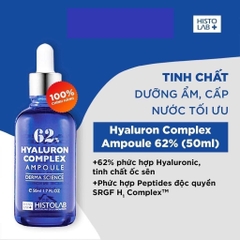 Serum HA Phục Hồi Và Cấp Ẩm Da Histolab 62% Hyaluron Complex Ampoule Derma Science (50ml)