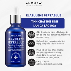 Tinh Chất Chống Lão Hóa, Làm Dịu Ahohaw Elazulene Peptablue Calming Ampoule