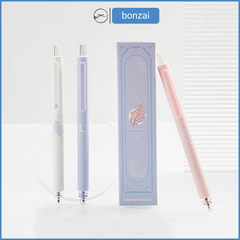 Bộ 3 bút gel Kaco Rocket Sakura ngòi 0,5mm (Hàng chính hãng)