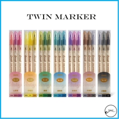 Bộ 3 bút Twin Marker brush 2 đầu ngòi viết Calligraphy, Sketchnote...