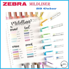 Bút đánh dấu 2 đầu ZEBRA Mildliner Nhật Bản ( cây lẻ)