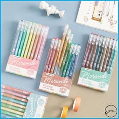 Sét 9 bút gel MORANDI nhiều màu loại thân liền