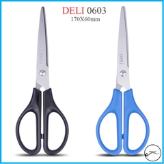 Kéo văn phòng Deli thép không gỉ nghệ thuật hiệu quả - mã 0603