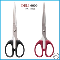 Kéo văn phòng Deli thép không gỉ  nghệ thuật, may gia đình - mã 6009