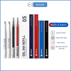 Bút gel KACO PURE mực đen (cây lẻ) - Màu đỏ