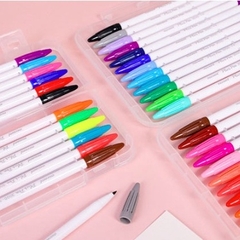 Bộ bút Monami bút lông màu viết Calligraphy màu nước (60 màu) mẫu 2022
