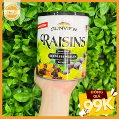Nho Khô Raisins Sunview Mỹ 425g