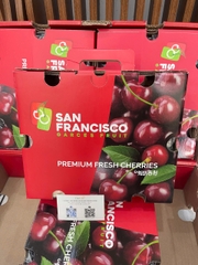 Cherry Chile San Francisco size 1J xách 2.5kg –  vị ngọt đậm, thịt chắc