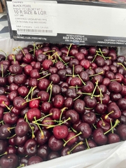 Cherry Mỹ Anh Đào Black Pearl S10 – Trái To Đen Bóng, Giòn Ngọt Đậm Vị