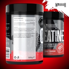 Warrior Micronized Creatine Monohydrate (500g), Hỗ Trợ Tăng Sức Mạnh, Hiệu Suất Tập Luyện