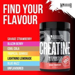 Warrior Micronized Creatine Monohydrate (500g), Hỗ Trợ Tăng Sức Mạnh, Hiệu Suất Tập Luyện