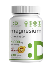 Deal Supplement Magnesium Glycinate 1000mg + Vitamin C