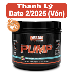Labrada Pro Series PUMP Pre Workout Stim-Free, Không Gây Mất Ngủ (20 Servings)