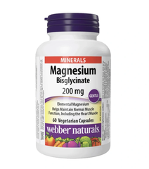 Webber Naturals Magnesium Bisglycinate 200mg (60/120 Viên)