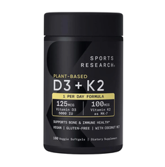 Sports Research D3 + K2 Plant - Based (160 Viên)