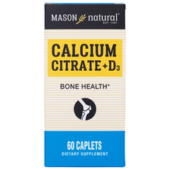Viên Uống Canxi Hữu Cơ Mason Natural Calcium Citrate + D3 (60Viên)