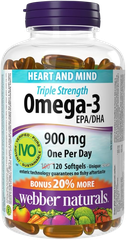 Webber Naturals Triple Strength Omega-3 900mg (80Viên/120Viên)