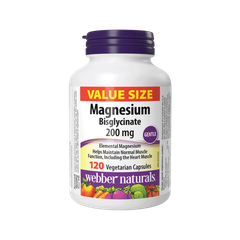 Webber Naturals Magnesium Bisglycinate 200mg (60/120 Viên)