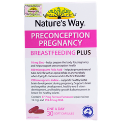 Nature's Way PreConception Pregnancy Breastfeeding Plus, Bổ sung DHA, EPA, vitamin và khoáng chất trước trong và sau thai kỳ