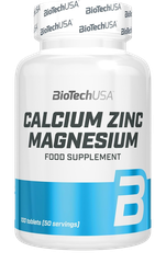 Biotech USA Calcium Zinc Magnesium, 100 Tablets