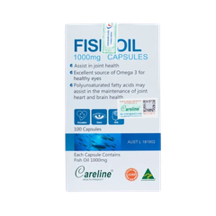 Dầu cá hồi đại dương Úc Careline Fish Oil 1000mg
